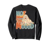 Grumpy Walrus Not Feeling It - Diseño Retro Vintage Sudadera