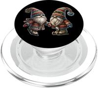Grumpy Xmas Grandpa Gnomes Love Ice Skating Funny Christmas PopSockets PopGrip para MagSafe