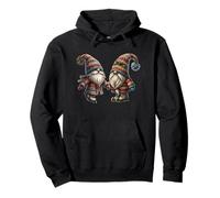 Grumpy Xmas Grandpa Gnomes Love Ice Skating Funny Christmas Sudadera con Capucha