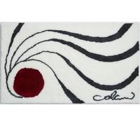 Grund Alfombra de Baño de Diseño COLANI, Ultra Suave y Absorbente, Antideslizante, 5 Años de Garantía, Colani 18, Alfombra de Baño 60x100 cm, Blanco