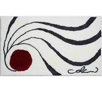 Grund Alfombra de Baño de Diseño COLANI, Ultra Suave y Absorbente, Antideslizante, 5 Años de Garantía, Colani 18, Alfombra de Baño 80x150 cm, Blanco