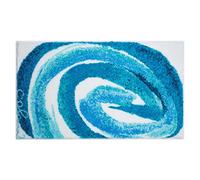 Grund Alfombra de Baño de Diseño COLANI, Ultra Suave y Absorbente, Antideslizante, 5 Años de Garantía, Colani 42, Pequeña Alfombra 50x60 cm, Turquesa
