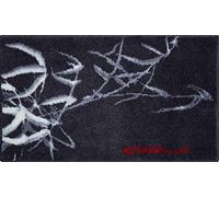 Grund Alfombra de Baño de Diseño COLANI, Ultra Suave y Absorbente, Antideslizante, 5 Años de Garantía, Colani 23, Alfombra de Baño 60x100 cm, Antracita