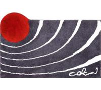 Grund Alfombra de Baño de Diseño COLANI, Ultra Suave y Absorbente, Antideslizante, 5 Años de Garantía, Colani 2, Alfombra de Baño 80x150 cm, Antracita