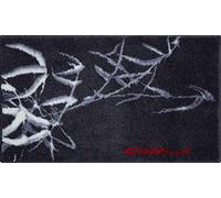 Grund Alfombra de Baño de Diseño COLANI, Ultra Suave y Absorbente, Antideslizante, 5 Años de Garantía, Colani 23, Alfombra de Baño 70x120 cm, Antracita