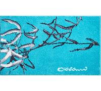 Grund Alfombra de Baño de Diseño COLANI, Ultra Suave y Absorbente, Antideslizante, 5 Años de Garantía, Colani 23, Alfombra de Baño 60x100 cm, Turquesa