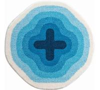 Grund Karim 03 Alfombra de Baño, Acrílico, Azul, 90 cm