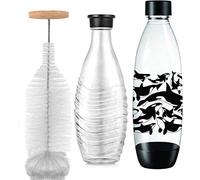 Grunda Cepillo Limpia Biberones 35 CM, Nylon Cepillos de Botella Que no Raya, Eficazmente Limpiador de Botellas por Dentro, Compatible con Botellas de Vidrio, Sodastream Botella y Plástico