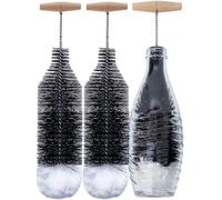 Grunda Cepillo para Botellas de 35 cm, Paquete de 2, Compatible con Botella de Cristal Sodastream, Limpiador de Botellas sin arañazos, Elimina la Suciedad persistente