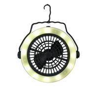 Grundig 2in1 LED Camping Lámpara Y Ventilator Battriebetrieben de Techo