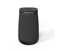 Grundig Altavoz Bluetooth portátil 360, caja de música, sonido de 360°, 12 W RMS, alcance de hasta 30 m, hasta 11 horas de duración de la batería, función manos libres, entrada auxiliar, indicador LED