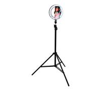 Grundig anillo de luz para selfie, 20 cm, trípode ajustable de 210 cm