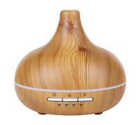 Grundig Aroma Difusor Humidificador 300ml- Difusor de Aroma eléctrico con Luces LED y Temporizador - Aromaterapia con aceites Esenciales - Difusor Inalámbrico de Fragancias - Bambú