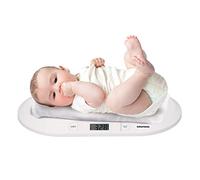 Grundig Bascula Bebe Digital - Bascula Bebe Recien Nacido - Bébes Hasta 20 G - 10 GR de Precisión - Función de Tara - Blanco
