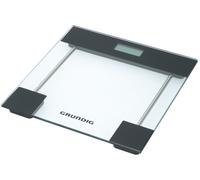 Grundig Báscula digital de baño - Báscula de baño - Cristal templado - Máximo 180 kg - Kilos, Pounds, Stones - Incluye 2 x AAA