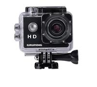 Grundig Cámara Deportiva 720P - Cámara de Acción Impermeable - Camera Subacquea - Action CAM para Youtubers - Cámara Subacuática con Pantalla - Negra