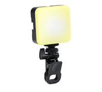 Grundig Clip-on - Lámpara Selfie (100 ledes, 3 Modos de luz, Fuente de alimentación USB-C, Clip Ajustable, diseño Compacto)