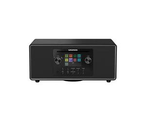 Grundig DTR 7100 Radio Portátil Digital con DAB/DAB+/FM, Pantalla TFT 3.2", Bluetooth, WiFi, USB, Alarma, Negro
