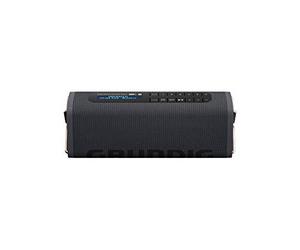 Grundig GBT Band Black: altavoz Bluetooth con radio DAB+ y FM, alcance de 30 metros, más de 8 horas de reproducción, batería de 3,7 V con 2000 mAh, versión Bluetooth V5.0