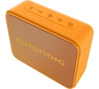 GRUNDIG GBT Jam+ Black - Altavoz Bluetooth (3,5 W RMS, Bluetooth 5.0, Alcance de hasta 30 m, hasta 30 Horas de duración, batería Externa y Manos Libres, Resistente al Agua IPX7), Color Naranja