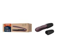 Grundig HS 6330 Mini plancha de pelo de viaje, 3 niveles de temperatura (160/180/200 °C), placas pequeñas, revestimiento cerámico, pantalla LE, hasta 32 minutos de funcionamiento, apagado de