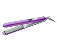 GRUNDIG HS 7130 - Plancha de pelo (4 niveles, 160 °C a 220 °C, función iónica, placas de cerámica móviles, función turbo), color rosa y plateado