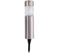 Grundig Iluminación solar de jardín - Super LED - 44,5 x 7,5 cm - Detector de movimiento - IP44 - Cristal con patrón - con estaca - Plata