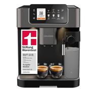 Grundig KVA 8230 - Cafetera automática, 18 cafeteras especiales, 13 moliendas, depósito de leche, potencia de 1350 W, presión de bomba de 19 bares, boquilla doble, iluminación, negro/plata oscura
