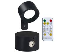 Grundig - Lámpara de pared recargable LED (9 x 8 x 4,5 cm), color negro