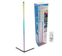 Grundig Lámpara de Pie LED, Lámpara LED Colores de 140 cm, Luz de Pie Salón LED, LED RGB Tower, Lámpara Pie Sala de pie regulable RGBW y luz blanca, Incluye control remoto y sensor de música