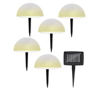 GRUNDIG - Lámpara solar para jardín, foco LED al aire libre, luz solar Rgb y blanco cálido, inalámbrica IP44