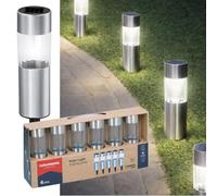 GRUNDIG - Lámpara solar solar para exterior, 6 unidades