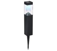 Grundig Luz solar de jardín 1 pieza - Lámpara de jardín con energía solar - Lámpara solar - Antorchas de jardín - Lámparas LED para exteriores - Negro