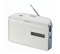 Grundig Music 7000X Dab+ - Radio portátil para Viajes o en casa, Radio FM, Pantalla Grande, fácil de Usar, Memoria de emisoras, Radio Despertador, repetición, Color Negro y Perla