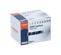 Grundig Pilas AAA de Zinc de Carbono, Paquete de 30 Unidades, RO3, 1,5 V, 325 mAh, para Mando a Distancia, Reloj, báscula de Cocina y pequeños aparatos electrónicos