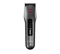 GRUNDIG ProClub MC 8030 - Cortapelos y barba con sensor BeardCare, tecnología Titanium Blades, 2 peines para diferentes longitudes de corte, larga duración, húmedo y seco, cromado mate oscuro y rojo