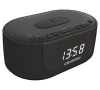 Grundig, scc400, radio despertador fm cargador inducción, doble alarm