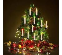GRUNDIG Velas LED para árbol de Navidad, 16 velas + 1 mando a distancia, diámetro x 1,4 x 11 cm