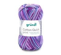 Grundl Wolle Cotton Quick Print - Madeja para Tejer (100% algodán)