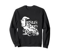 Grunge Cuervo Silueta Cristiana Biblia Verso Arte Sudadera