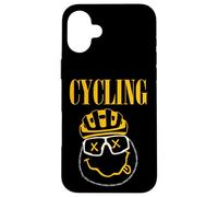 Grunge Cycling Funny Cyclist Gravel Road Mountain Jersey Carcasa para iPhone 16 Plus
