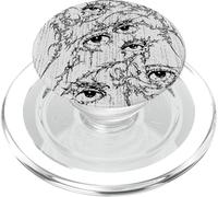 Grunge Eys y2k Goth Alt Sigilism Vintage Graphic PopSockets PopGrip para MagSafe