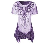 Grunge Shirts Ropa Emo Adolescentes Niñas Vintage Gráfico Tee Y2k Años 2000 Camiseta Gótica Top Mujer Túnica Manga Corta Verano Blusa Swing Camiseta Suelta Cuello Redondo Elástico Ropa de Calle