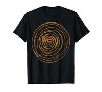 Grunge Spiral Abstract Nature Vintage y2k Earthy Bleach Camiseta