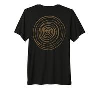 Grunge Spiral Abstract Nature Vintage y2k Earthy Brown Camiseta Premium