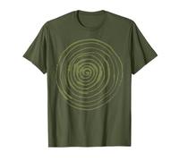 Grunge Spiral Abstract Nature Vintage y2k Earthy Green Camiseta
