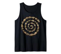Grunge Stone Spiral 90s Vintage Nature Goblincore Geology Camiseta sin Mangas