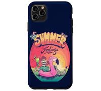 Grunge Summer Vibes Skeleton Flamingo Inflatable E Girl Carcasa para iPhone 11 Pro Max