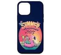 Grunge Summer Vibes Skeleton Flamingo Inflatable E Girl Carcasa para iPhone 12 mini
