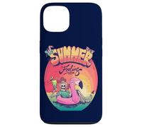 Grunge Summer Vibes Skeleton Flamingo Inflatable E Girl Carcasa para iPhone 13